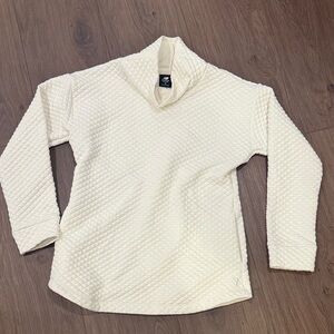 New Balance Ivory Quilted Pullover